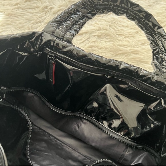 MZ Wallace Black Lacquer Quilted Bag - Picture 9 of 15